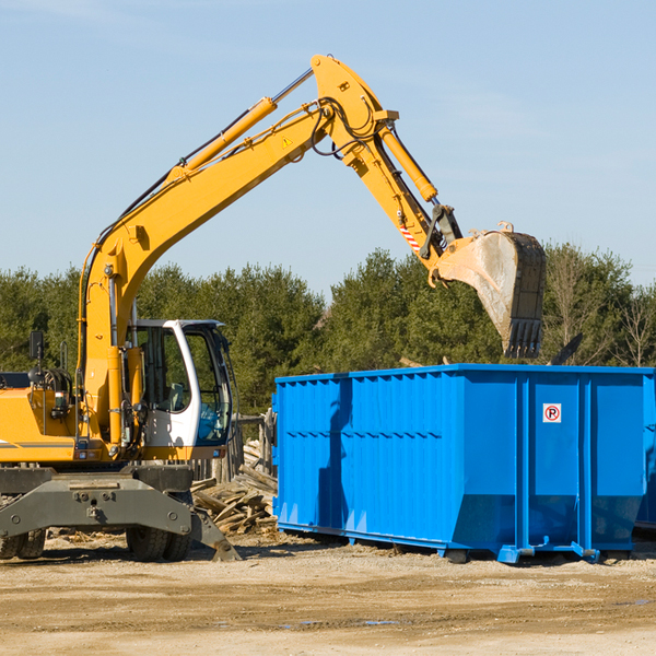 what size residential dumpster rentals are available in Mount Pleasant KS